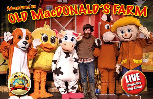 Adventures on Old MacDonalds Farm, a fun show for children ages 1 to 9.