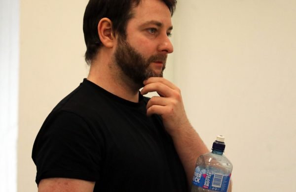 Patrick McBrearty looking thoughtful in rehearsals for Dramacast