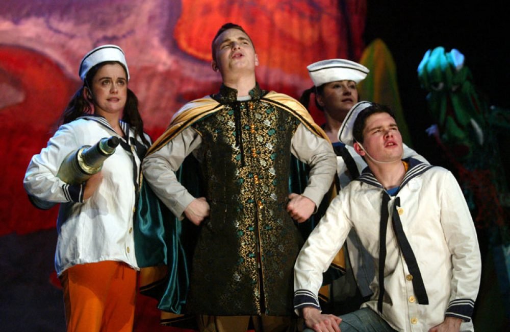 An Grianán Theatre's The Little Mermaid, 2003. Left to right: Rachael Devir, Martin McCann, Mary Moulds and Paul Nugent.