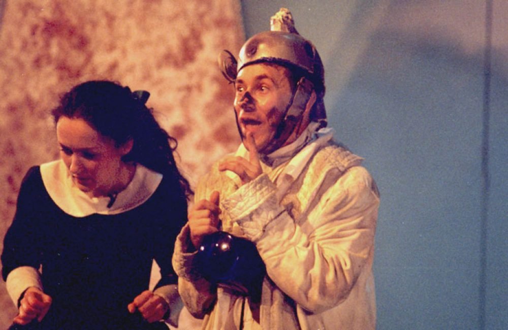 Niki Doherty and Richard Orr in An Grianán Theatre's Alice, a musical by Paul Boyd, 1999.