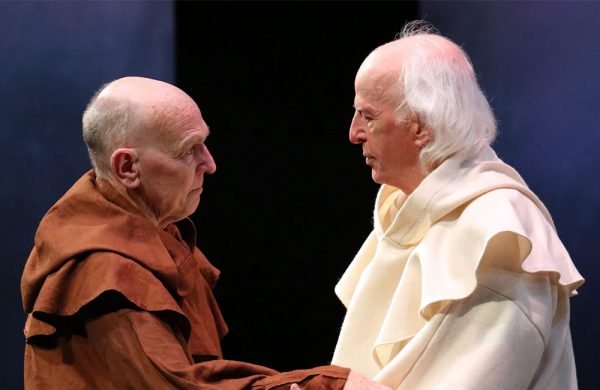 Bosco Hogan with Sean McGinley in An Grianán Theatre's The Enemy Within, November 2021
