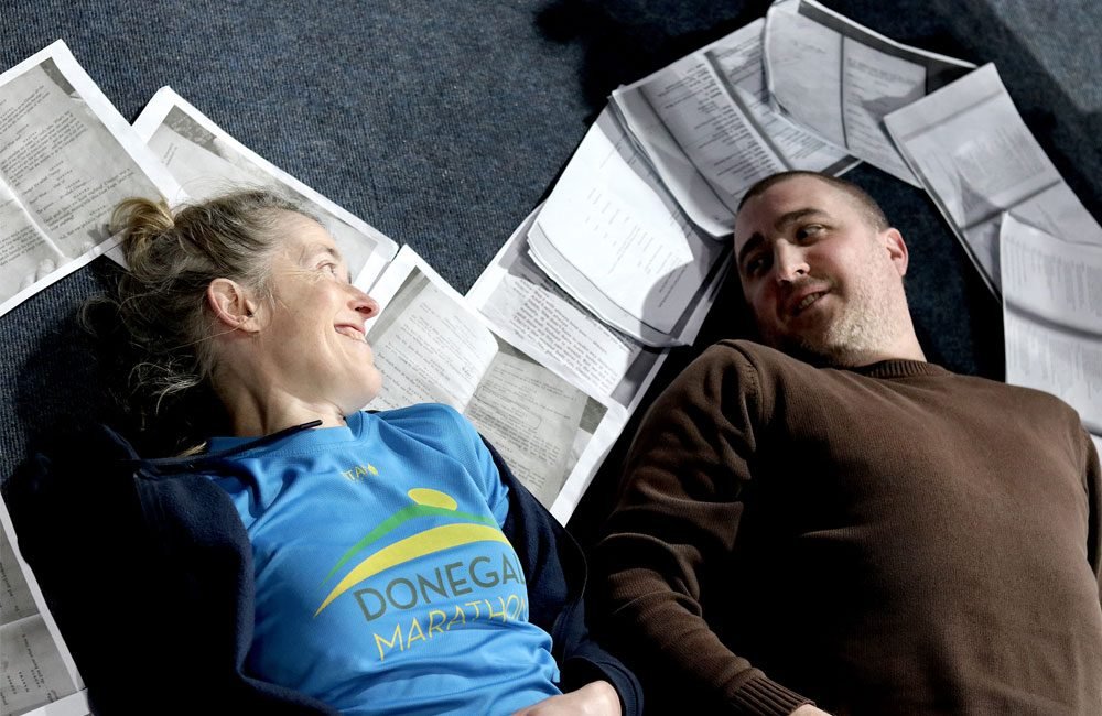 Maggie Hannon and Sean Donegan in their drama HeArt Therapy. Photo by Daithi Ramsay.