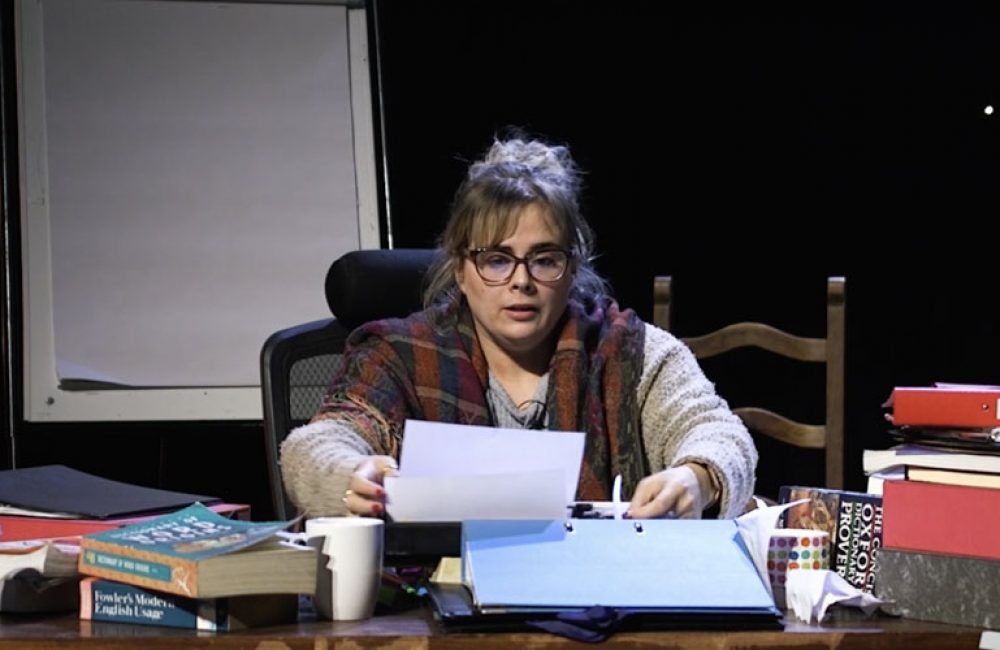 Laura Douglas in Andrew Tinney's The Author, a short play commissioned by An Grianán Theatre as part of their Little Acorns project
