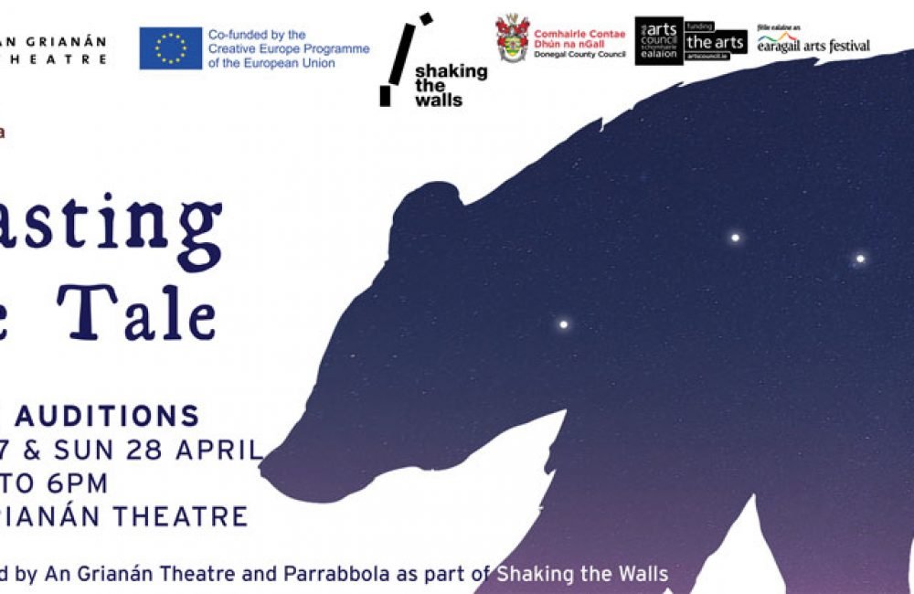 Open auditions for Shaking the Tale: April 2019
